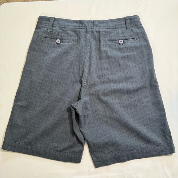 NEW NWT Fossil 54 Hampton Stripe Blue Cotton Shorts Size 34 - Picture 5 of 8